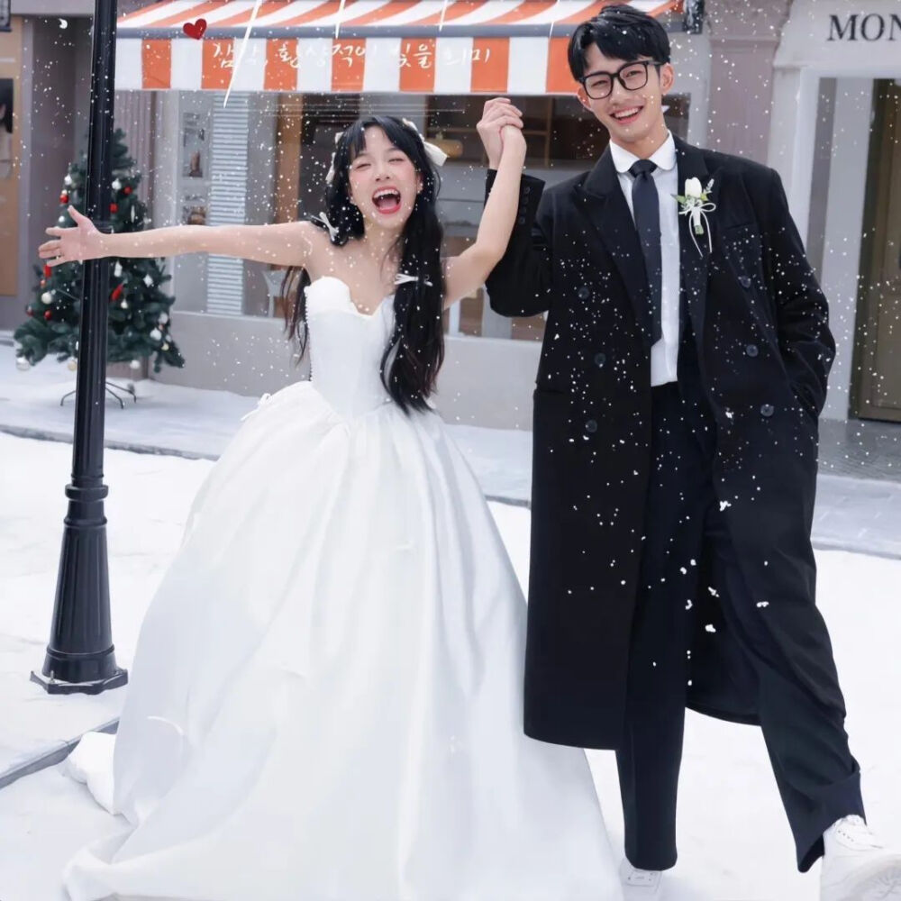 婚纱西装情侣头像