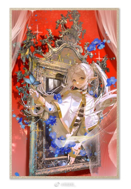 插画精选丨画师：翔腿颓_
＃原神＃冲呀饼干人王国＃一梦江湖＃葬送的芙莉莲