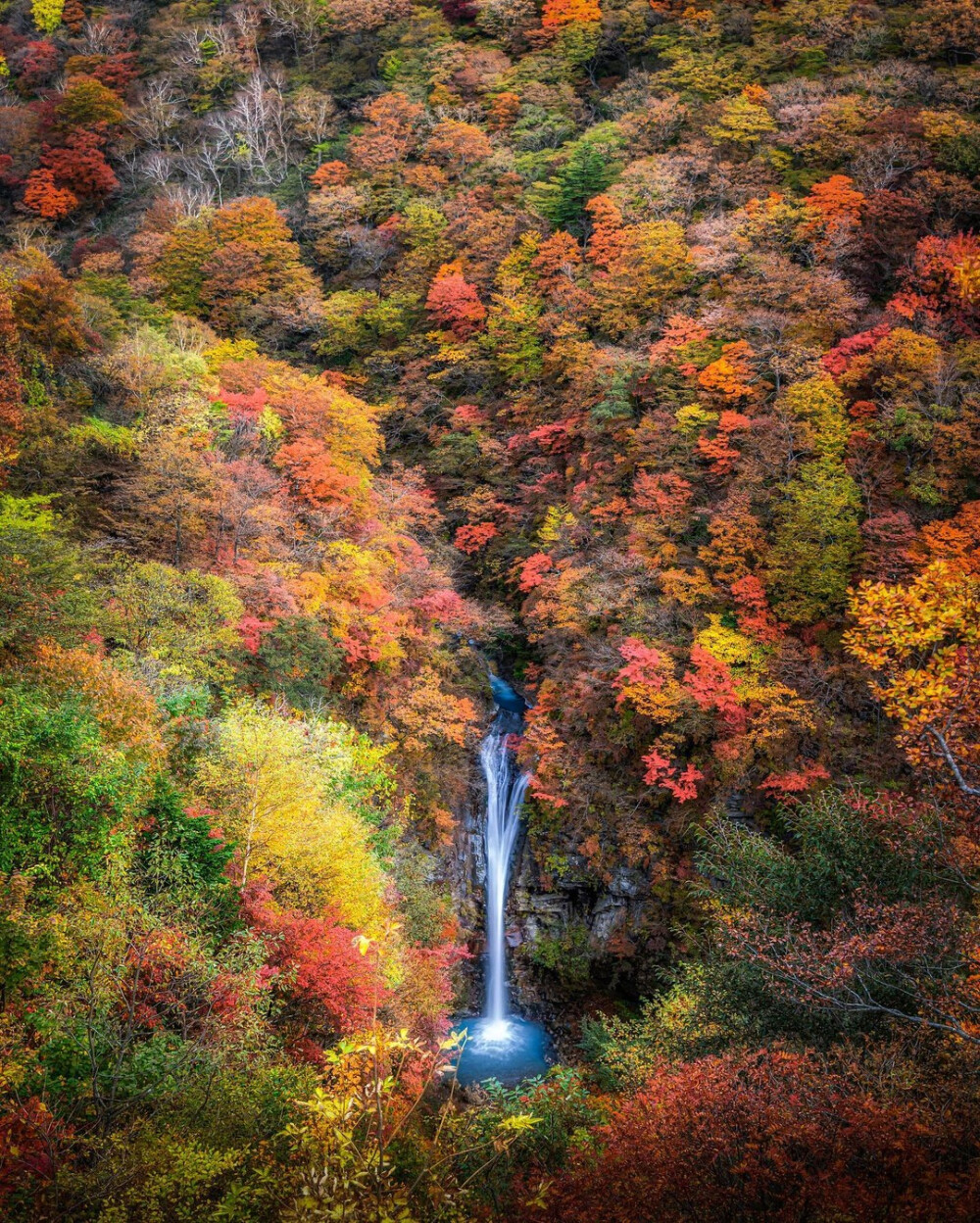 日本 栃木県 那須町 駒止の滝 