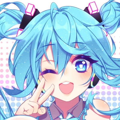 初音未来动漫二次元少女头像