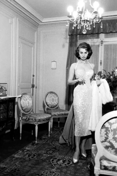 Sophia Loren in Paris, 1956