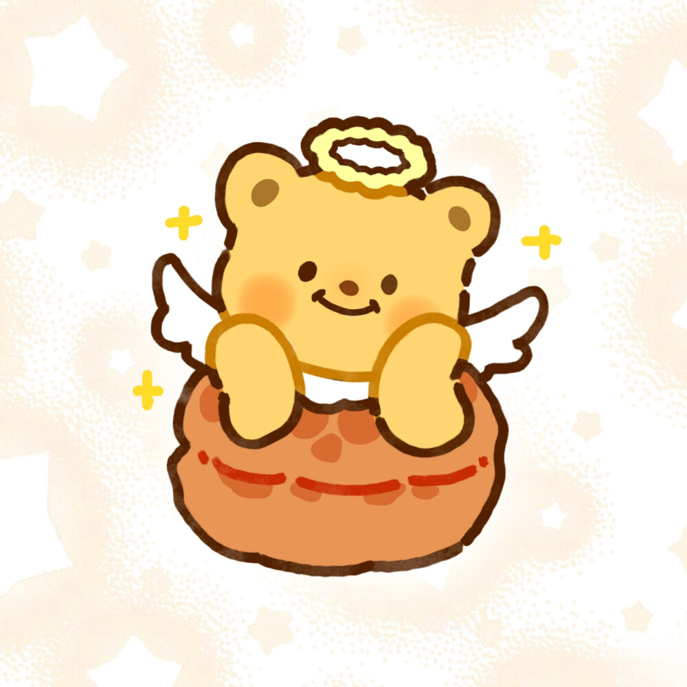 可爱黄油小熊手绘头像画师:一罐樱桃酱