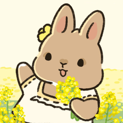 可爱小兔手绘情头
画师：兔兔小酪弟