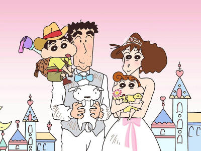 蜡笔小新电脑iPad桌面壁纸