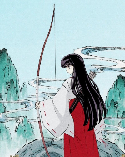 『犬夜叉』桔梗原画