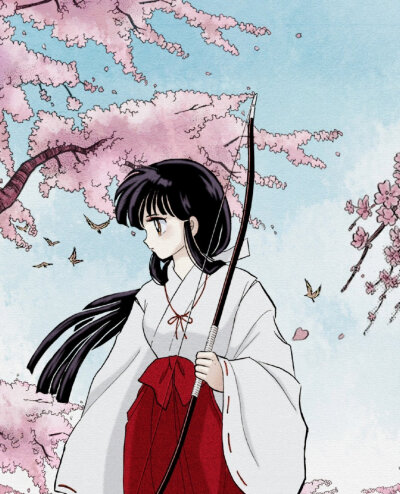 『犬夜叉』桔梗原画