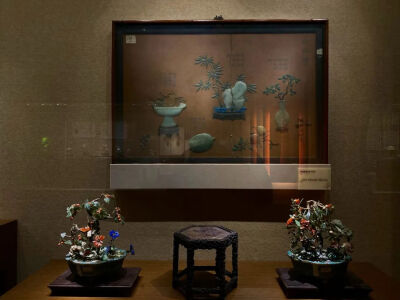 南京博物院“日月烟霞纳一盘”清代宫廷盆景器珍赏中的像生盆景