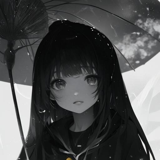 黑白少女