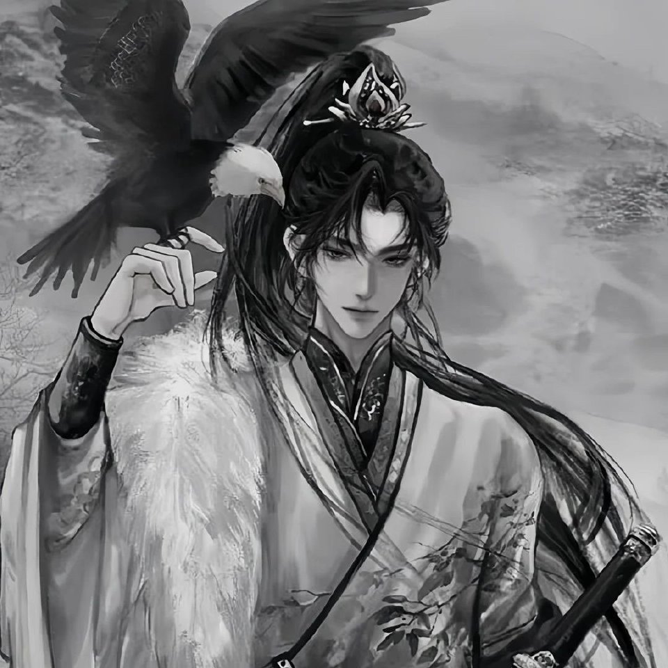 古风满满的暗黑古风男头