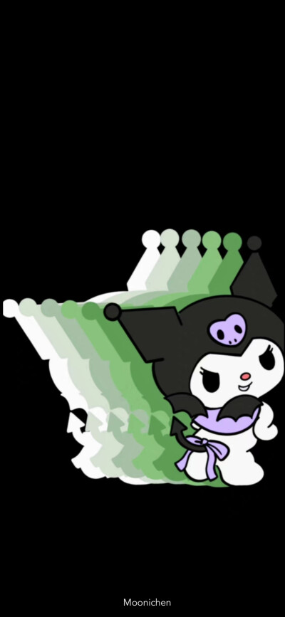 动漫渐变夜光壁纸鸭