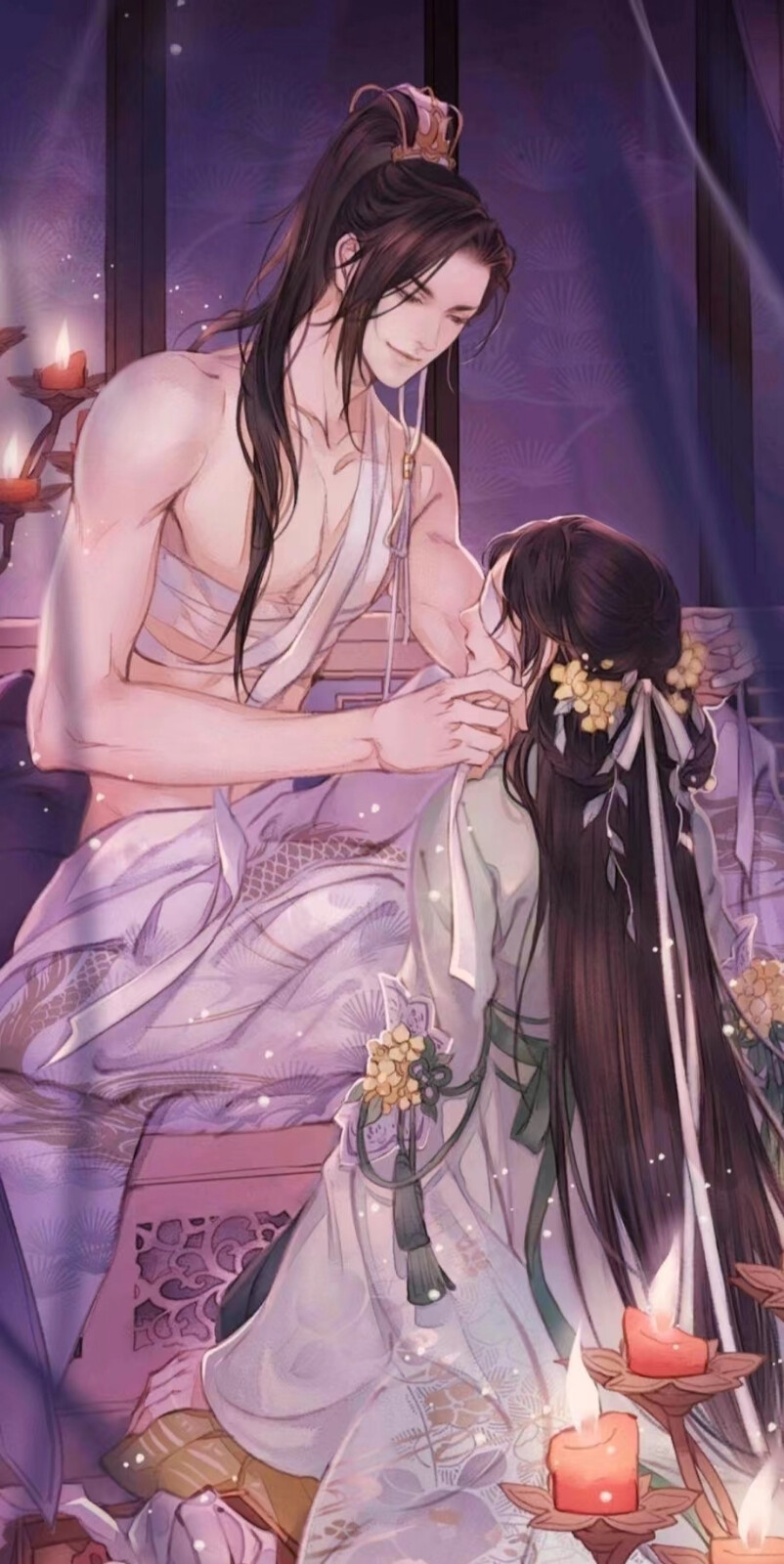 古风插画情侣壁纸