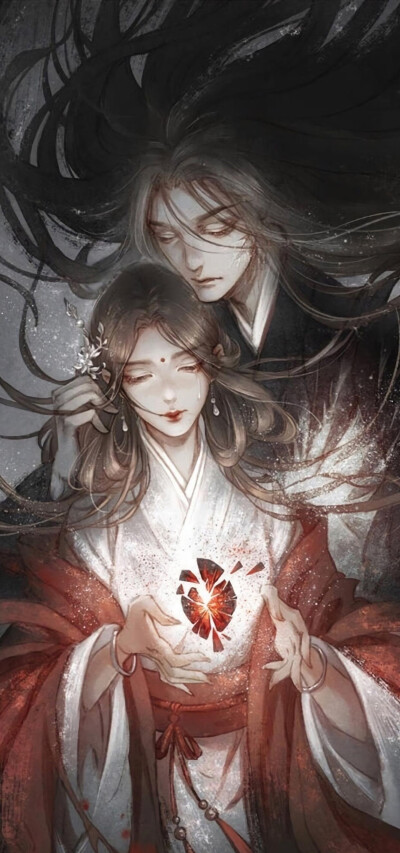 古风插画情侣壁纸