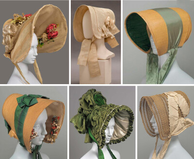 19世纪早期的「Poke bonnet」。