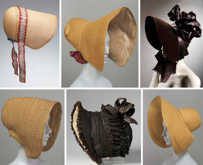 19世纪早期的「Poke bonnet」。