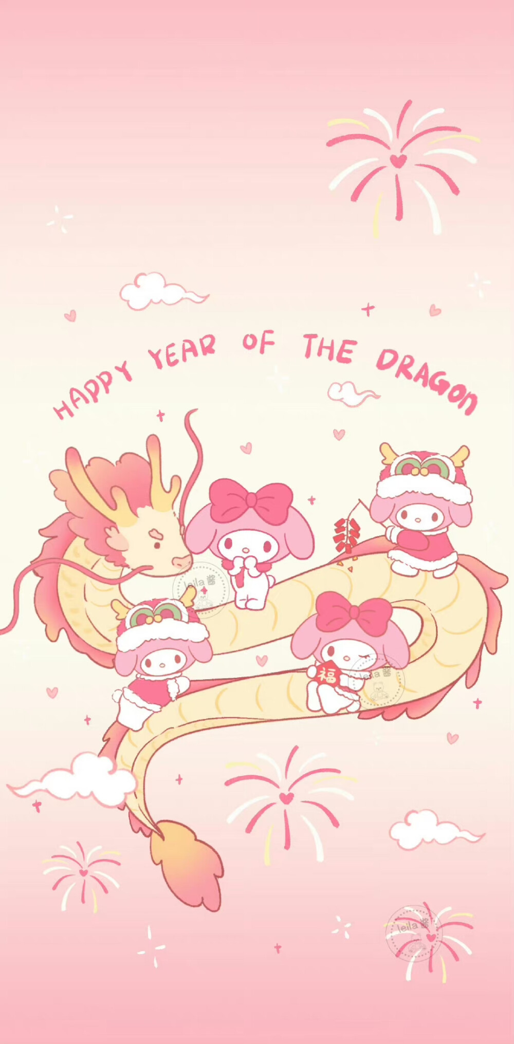 三丽鸥 龙年可爱壁纸