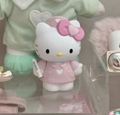 粉色 背景图 女生头像 女头 真人 hello kitty 医疗风 