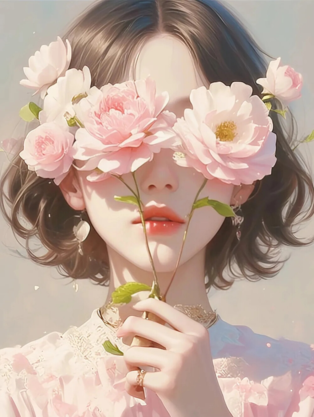 头像 淑女 花