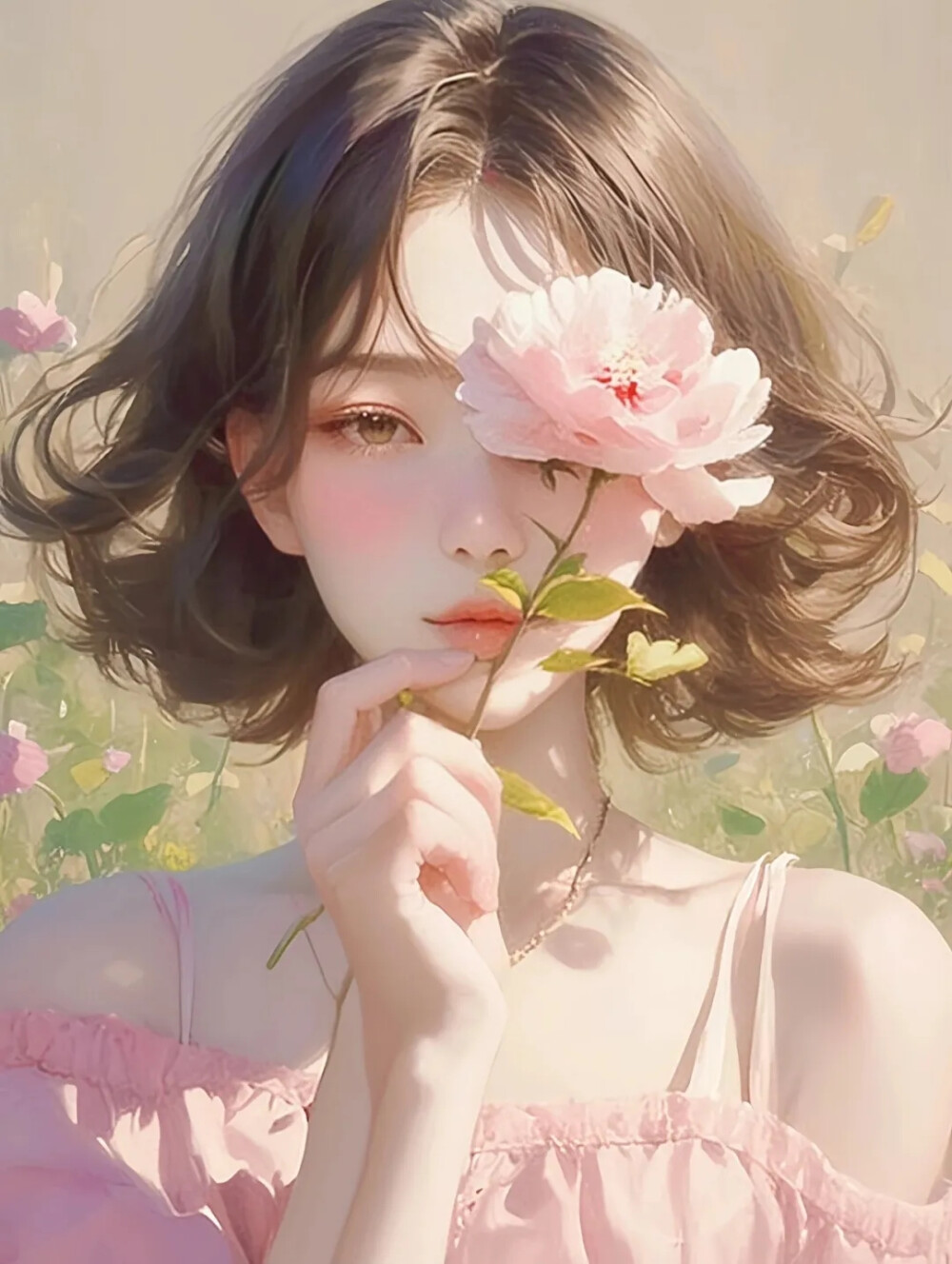 头像 淑女 花