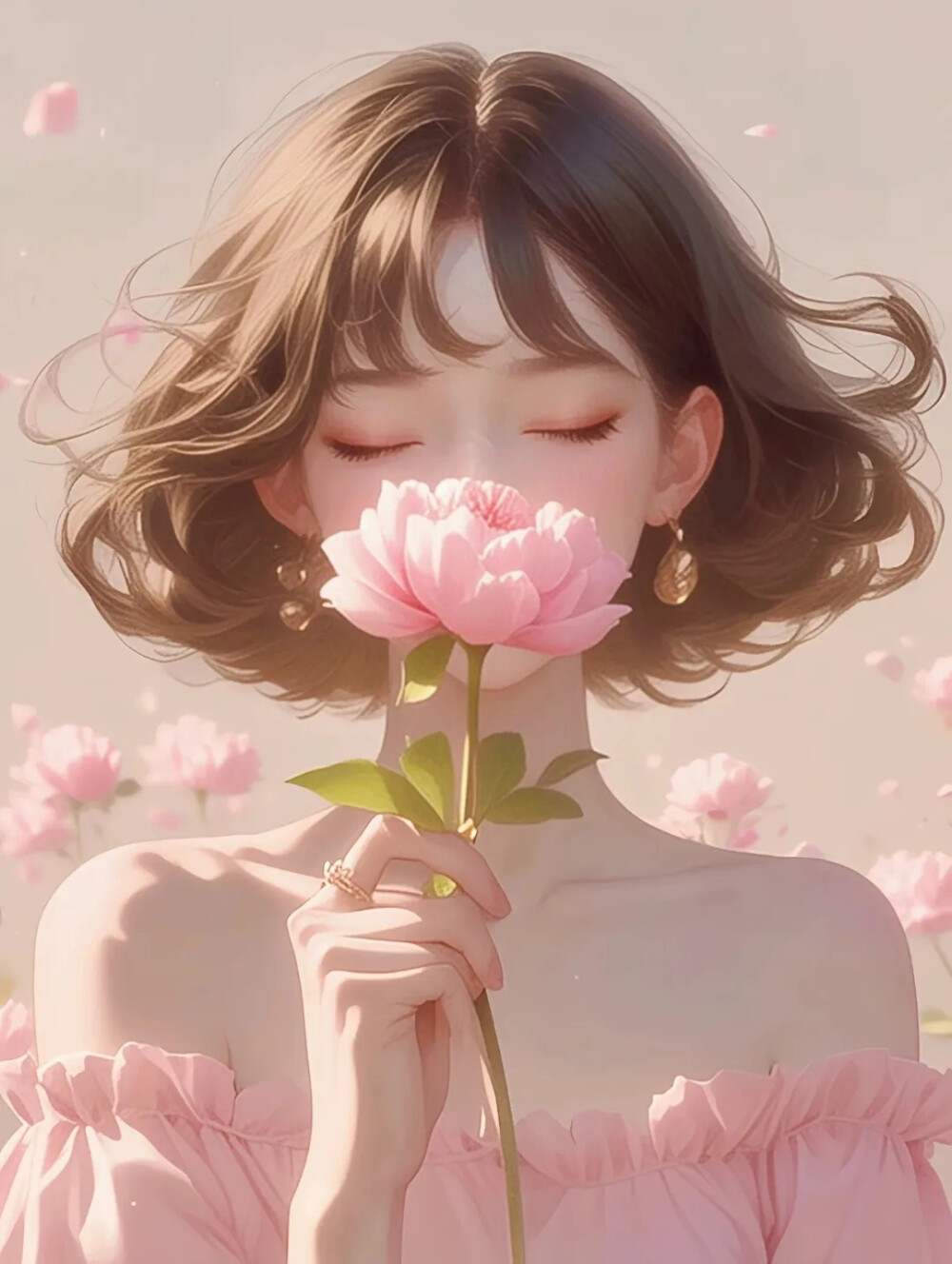 头像 淑女 花
