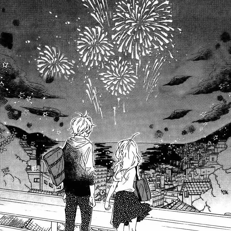 黑白动漫背景图