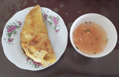 3.20 手抓饼 番茄鸡蛋汤
