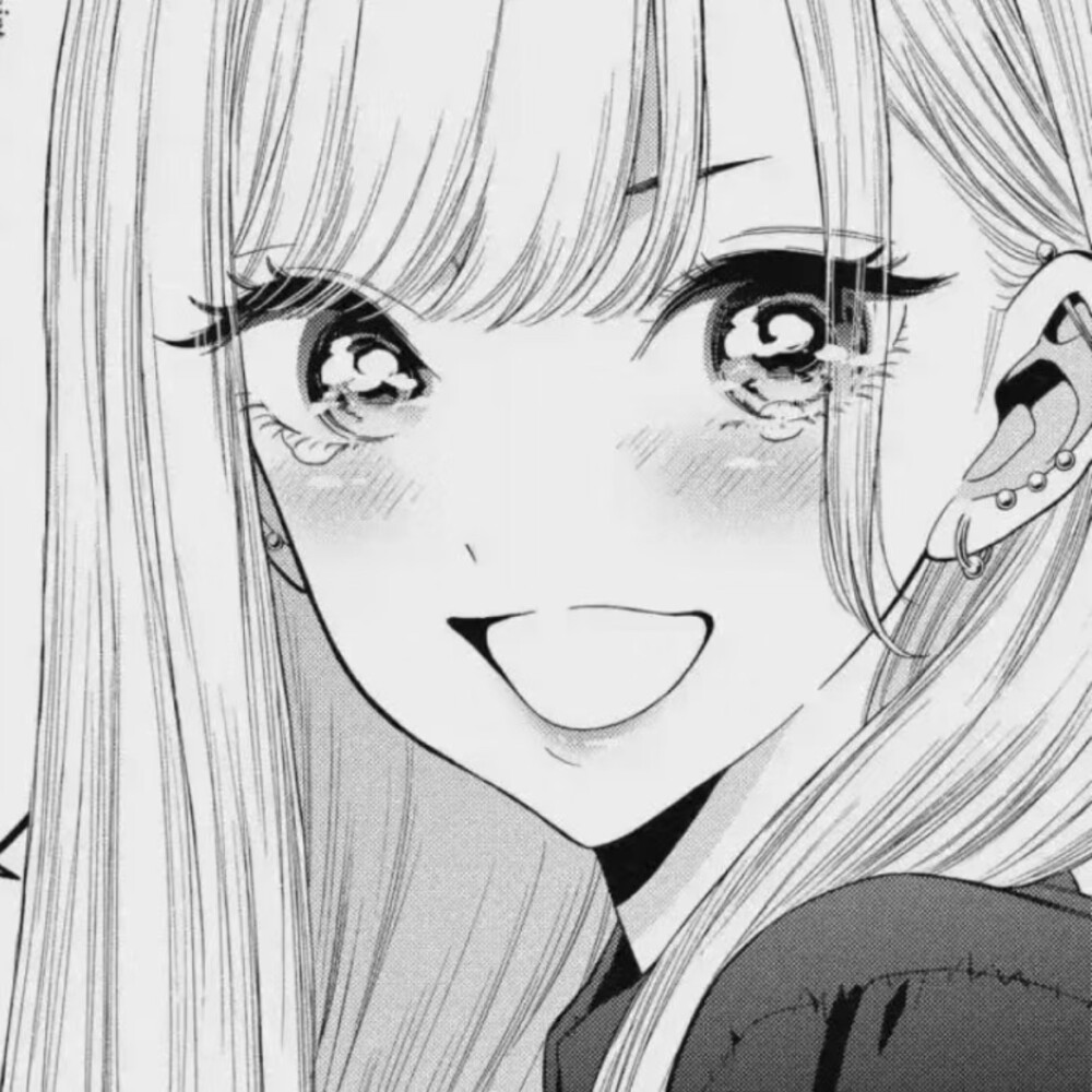 黑白漫画女生头像