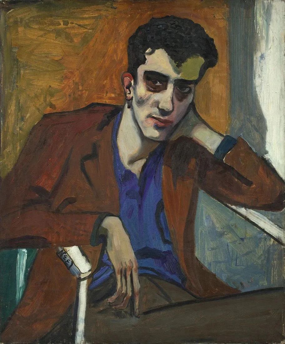 爱丽丝·尼尔（Alice Neel） 《迪克·巴利肖像》，1946 布面油画 大都会艺术博物馆收藏