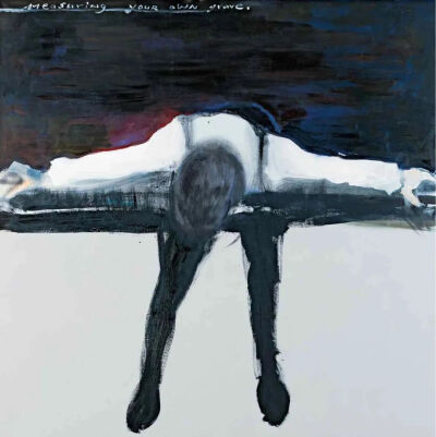 Marlene Dumas, Measuring Your Own Grave, 2003, oil on canvas, 55 1/8 x 55 1/8 in.,private collection
