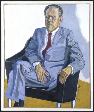 爱丽丝·尼尔（Alice Neel） 《约翰 I.H.鲍尔》，1974 布面油画 布鲁克林博物馆收藏
