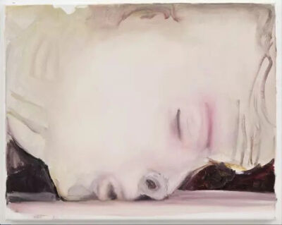 © Marlene Dumas｜ The dead 1995 60 × 135 cm Oil on canvas Artist / 马琳·杜马斯 死去的人 布面油彩