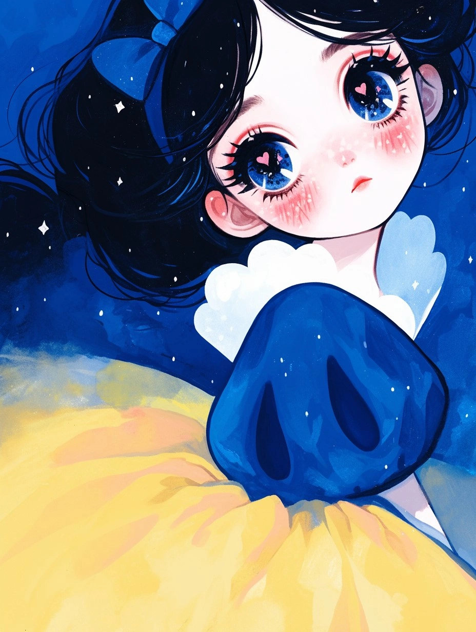 插画素材白雪公主