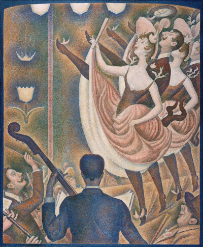 Georges Seurat, Can-can (In English),1890,
Oil on canvas,170 × 141 cm (66.93 x 55.51 in).
  Kröller-Müller Museum
