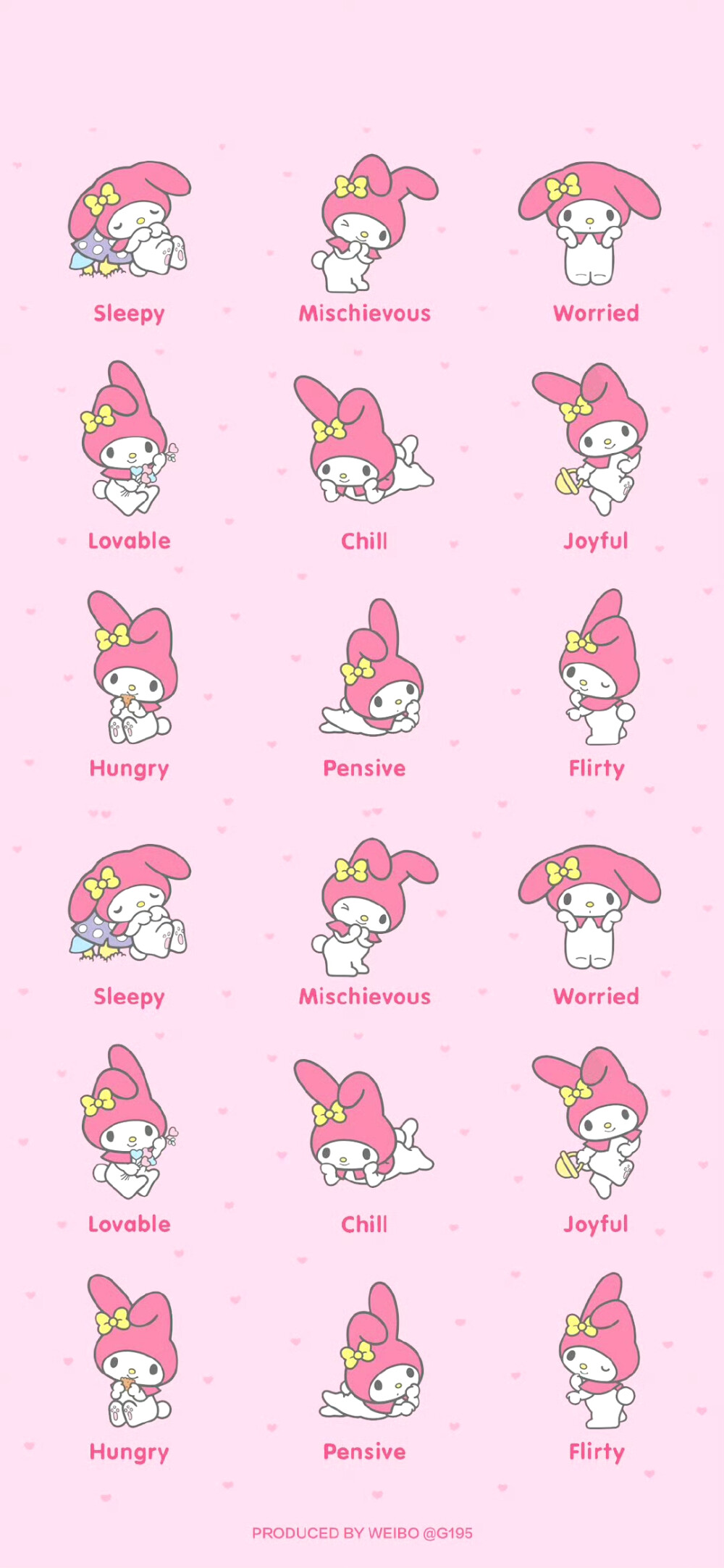 美乐蒂粉色锁屏壁纸套图