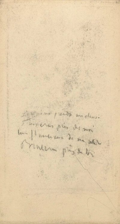 Note,February-June 1886,chalk on paper,10.9x19.8cm
