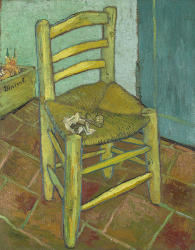 Vincent's Chair with His Pipe,1888,
Oil on canvas,93.0x73.5cm
