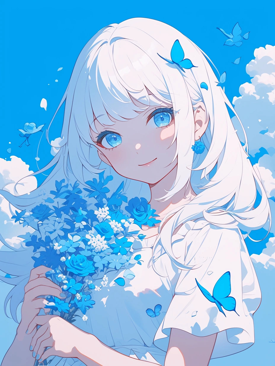 蓝色玫瑰blue❀蝴蝶butterfly