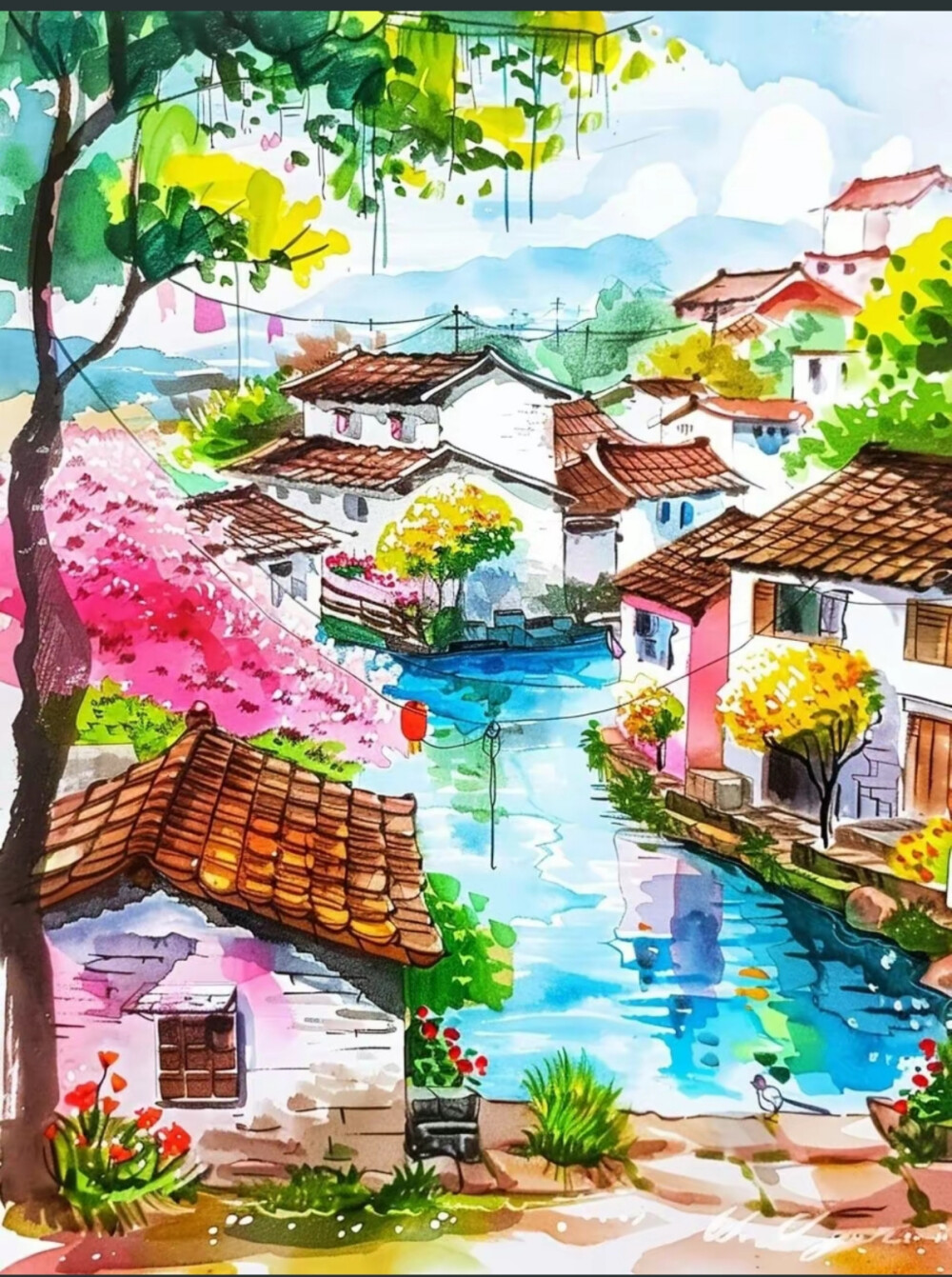 风景水彩