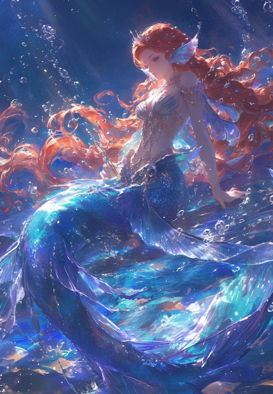 人鱼女孩蓝色大海的传说