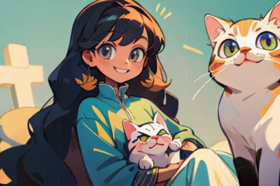 插画，动漫，女生，头像