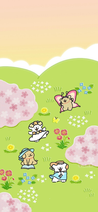 Phone壁纸 卡通手绘 漫画壁纸套图（套图专辑中也会上传) 一颗酸苹果的壁纸库