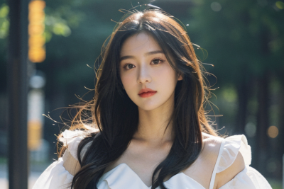 小清新，女生头像，长头发，白色裙子，温柔，校花