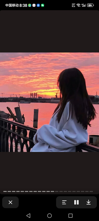 你们喜欢的夕阳女孩背影头像来咯