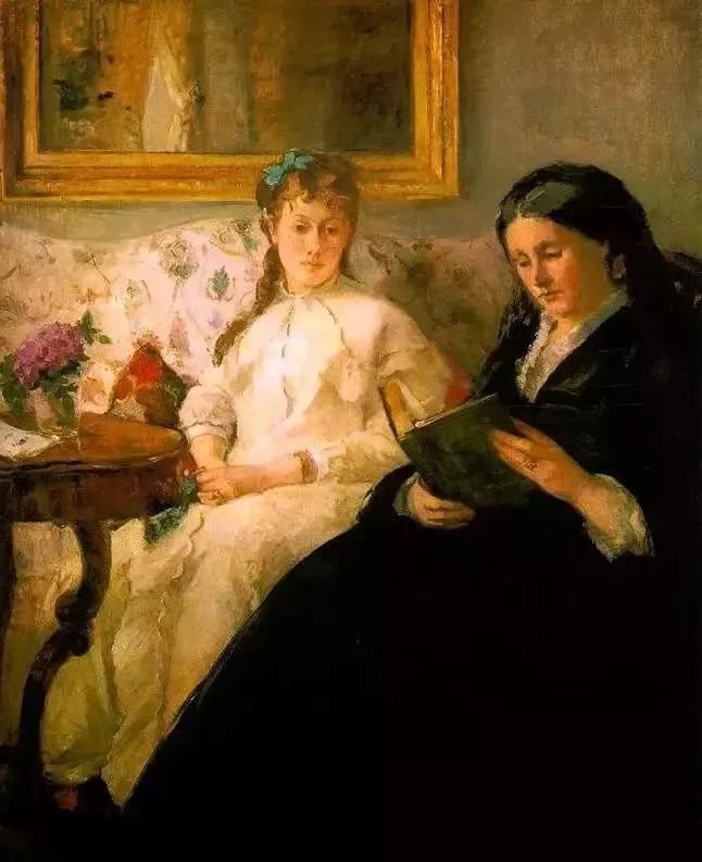 贝尔特·莫里索的妹妹和母亲1869 - 1870
