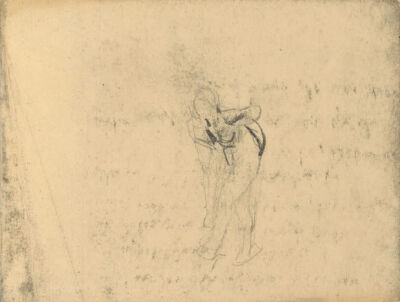 Figure,June 1885-June 1886,pencil on paper,10.2x13.6cm