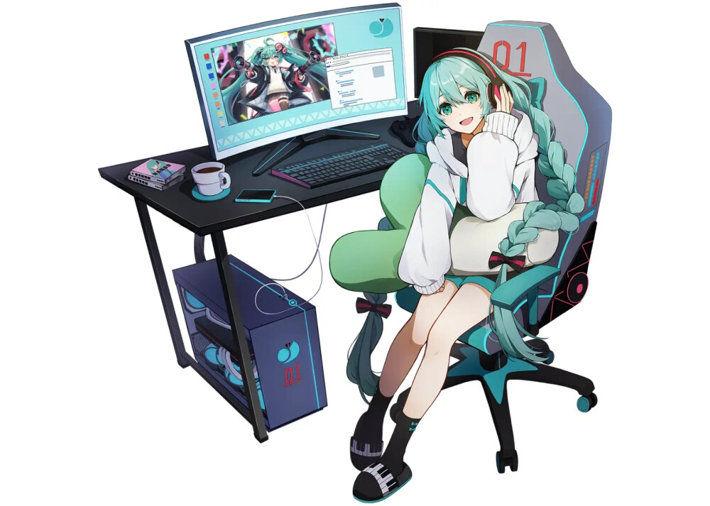 ［联动信息］初音未来×DiCE联动咖啡厅在3月7日～4月21日举行。有线下场贩和线上受注。商品购买每2000日元赠送随机一枚明信片。