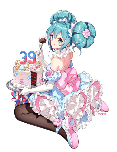 初音ミクGiGO 39 Celebration！举办决定✨✨
3月9日是ミクの日❕也是GiGO的成立纪念日身穿特别服装的ミク和所有piapro角色都来庆祝！
我们准备了「ミク焼き」、新插图商品和合作饮料等等画师：Nardack、にわ子