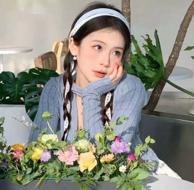 小清新女头套图