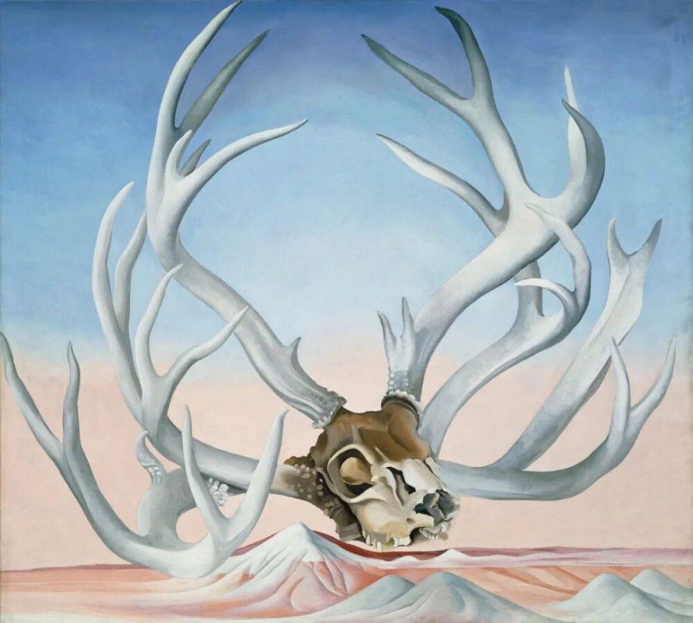 Georgia O'Keeffe;From the Faraway, Nearby; 36 × 40 18 in.(91.4 × 101.9 cm);1937;Oil on canvas.