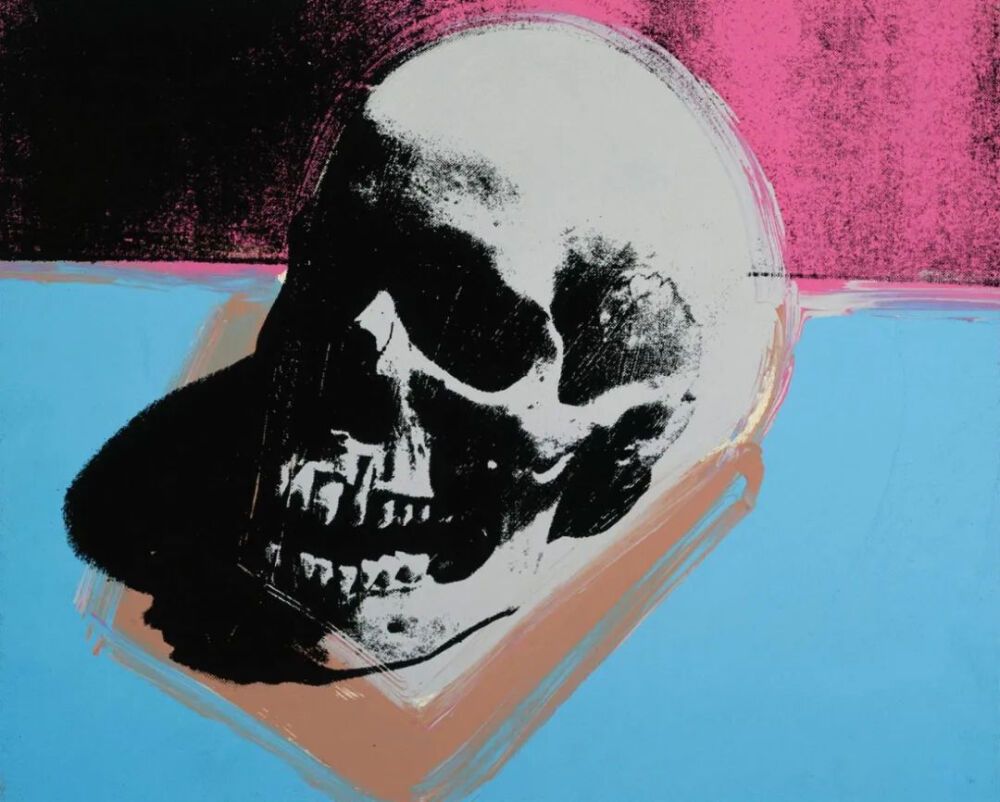 Andy Warhol，acrylic and silkscreen ink on linen, 132 14 x 150 12 inches, 335.9 x 381.6 cm. 