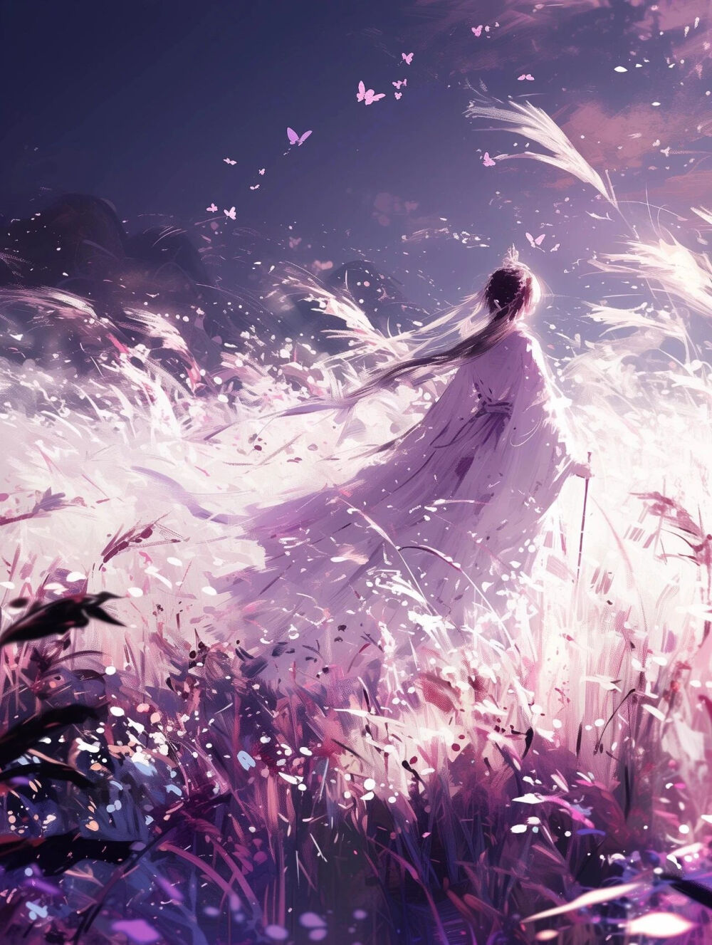 二次元古风女生唯美意境